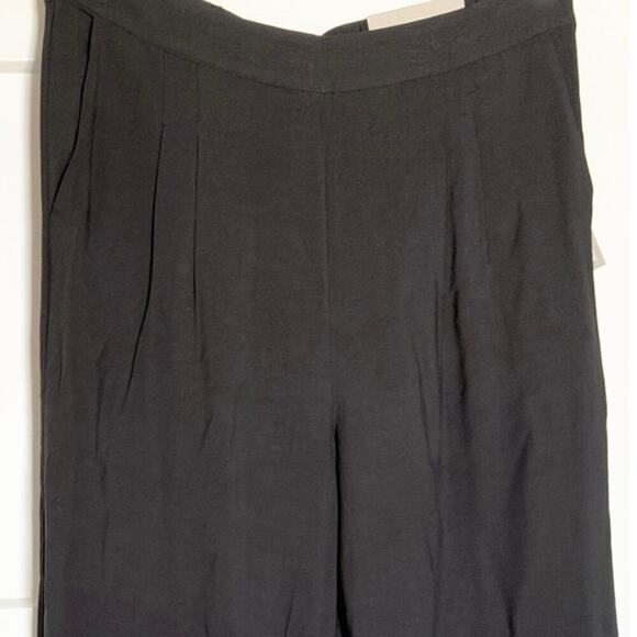 NWT Soft Surroundings Melita Wide Leg Pant Black Full Length Womens Size Medium - Picture 6 of 12
